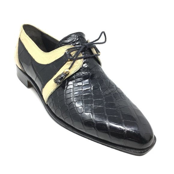 David Eden Oxfords Shoes Size 9.5 Beige Alligator main image 6